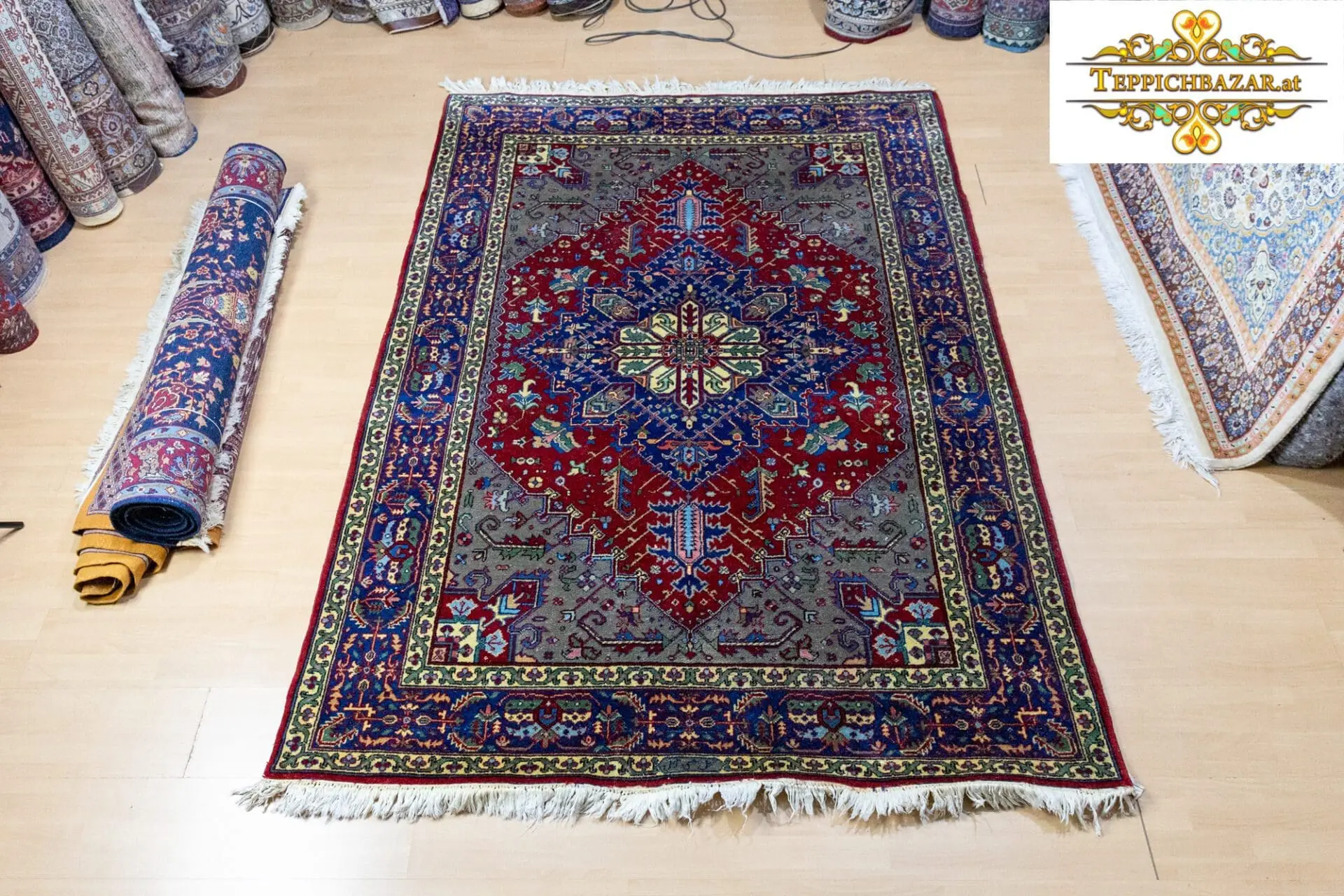 W1(#338) 243×167cm Handgeknüpfter Täbriz Perserteppich