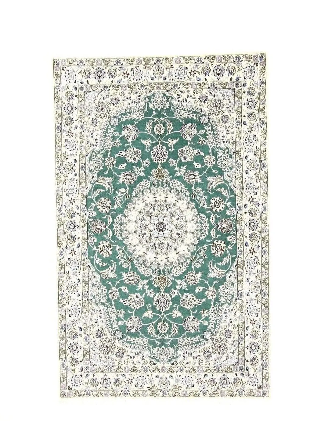 Wunderschöner Super Nain 9 La Orientteppich 250 x 156 cm, ca. 500.000 Knoten/m², sehr guter Zustand, 90% Schurwolle und 10% Seide, handgeknüpft, Perserteppich