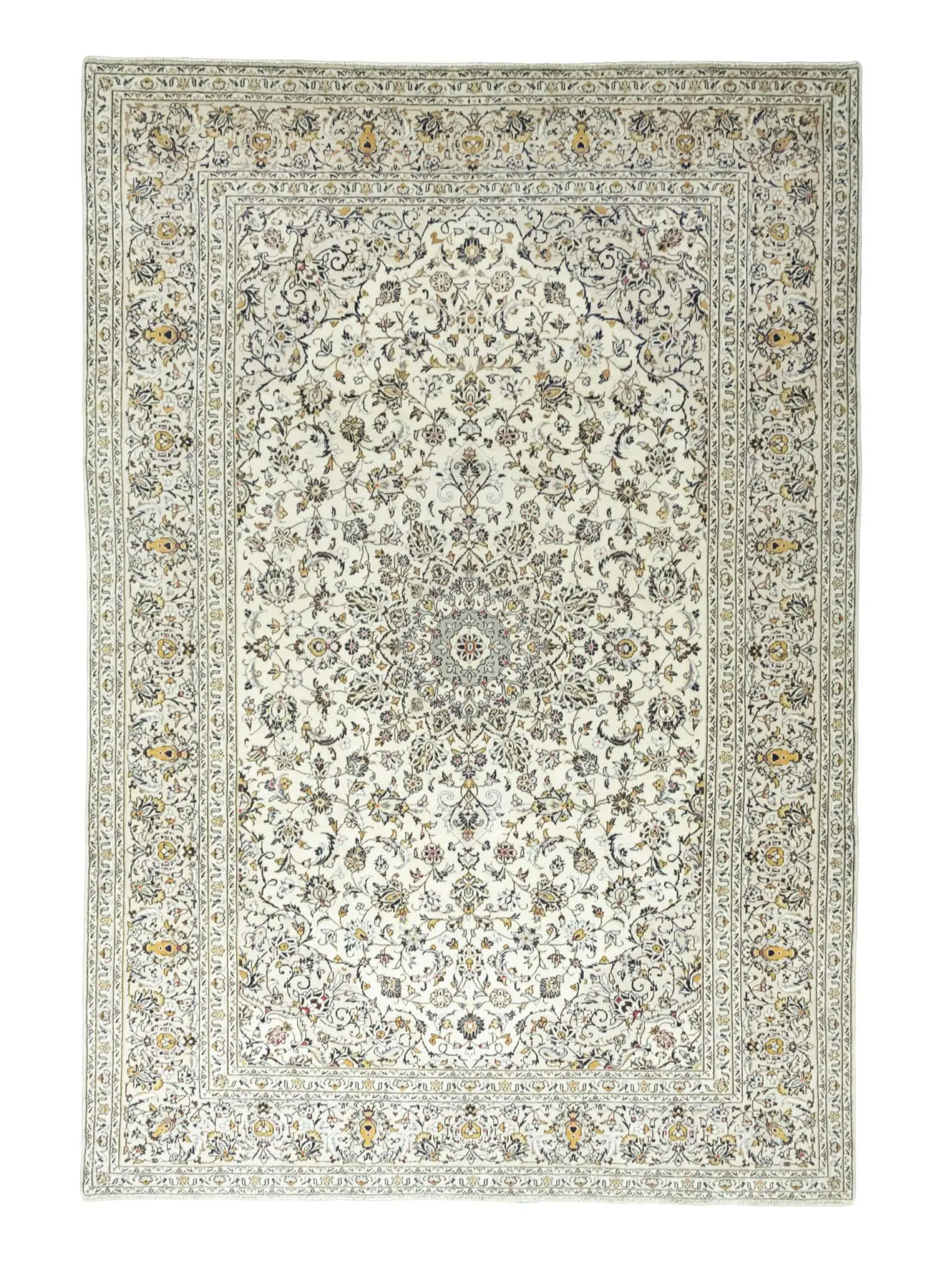 Kashan Perserteppich 360x237 cm, 150.000 Knoten/m², handgeknüpft