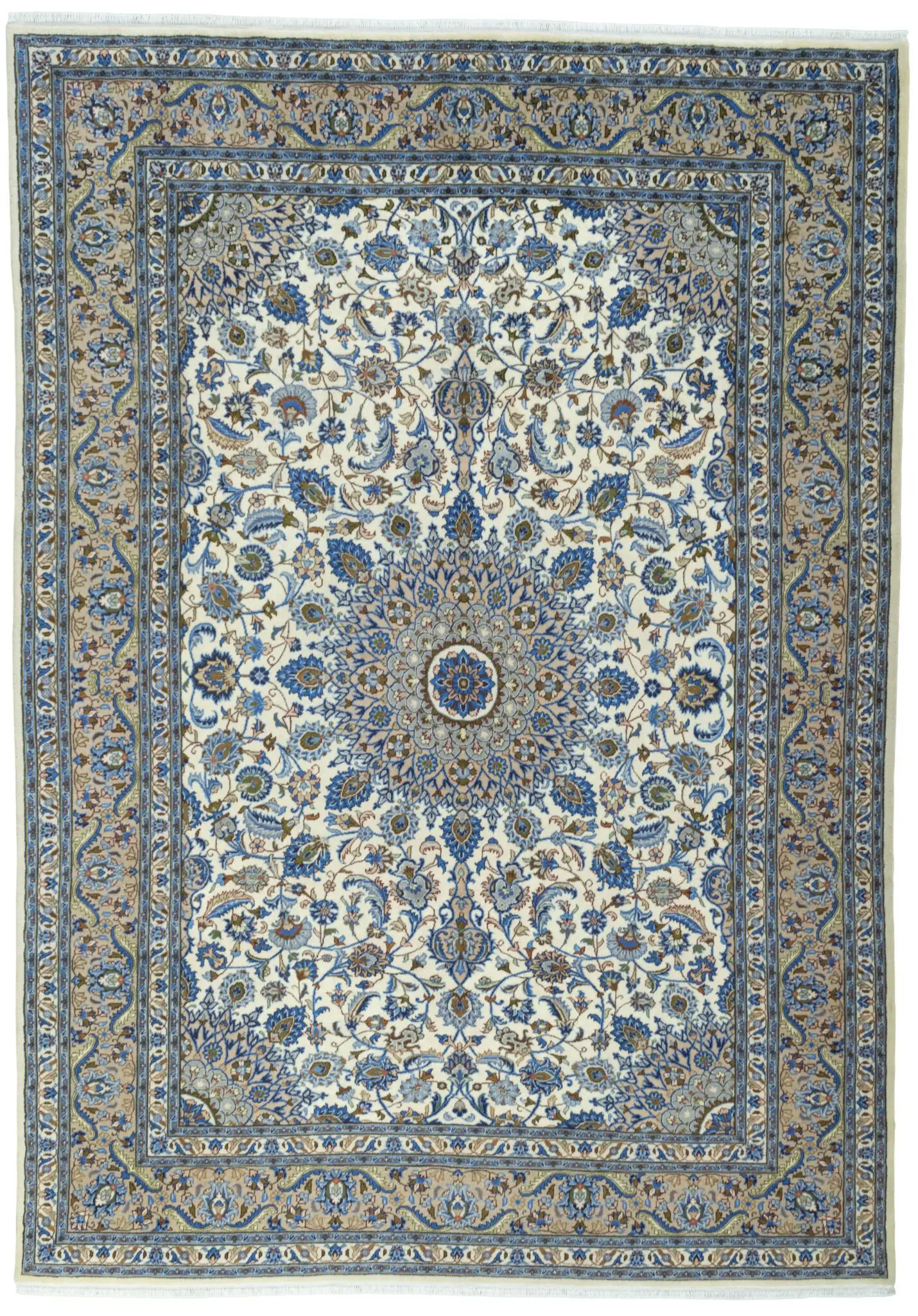 KASHMAR Perserteppich 351x250 cm, 300.000 Knoten, handgeknüpft