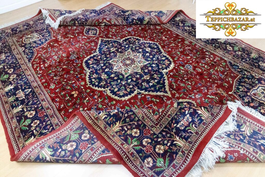 SOLD (#086) APPROX. 350*250CM HANDKNOT NEW PERSIAN CARPET SAROUGH PATTERN PERSIAN CARPET, CARPET BAZAR, ORIENT CARPET, SAROUGH, SILK CARPET, WITH SILK, HANDKNOTTED, HANDKNOTTED, GABBEH, KELIM, BUY ONLINE KNOT DENSITY: APPROX. 200.000 KNOTS/SQM VERY FINE KNOT ORIGIN: IRAN (SAROUGH) CONDITION: LIKE NEW, FRESHLY WASHED IN MINT CONDITION PATTERN: SAROUGH PATTERN WITH MEDALLION MATERIAL: WOOL ON COTTON PERSIAN RUG ORIENTAL RUG