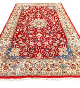 Perský koberec (#120) cca 272x177cm Ručně vázaný orientální koberec Isfahan vzor 500.000 XNUMXk/mXNUMX s