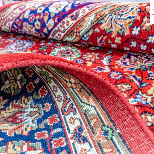 W1 (#221) 新品同様 約 270x185cm 手織りペルシャ絨毯 キルマン ゴルファラン 花のメダリオン、新品ウール アンティーク クラシック ウィーン オーストリア オンラインで購入