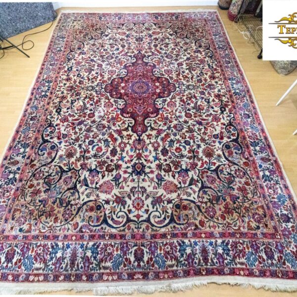 W1 Verkocht (#185) 360*250cm Handgeknoopt echt Perzisch tapijt uniek - Isfahan (Perzië) zeer fijn geweven Klassiek Perzië Wenen Oostenrijk Koop online