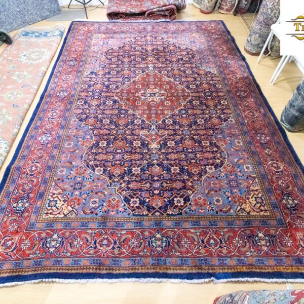 W1(#192) 345x235cm Handgeknoopt antiek Perzisch tapijt Mahi vispatroon Moud Classic Afghanistan Wenen Oostenrijk Online kopen