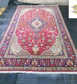 (#197) approx. 300x200cm Hand-knotted antique Persian carpet Tabriz Medallion