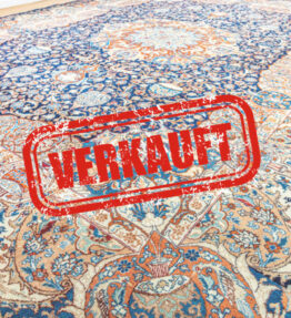 Vendido! (#215) aprox. 225x153cm Raro tapete persa Lilian feito à mão aprox. 1970 Cores naturais, semi-antigo - excelente estado