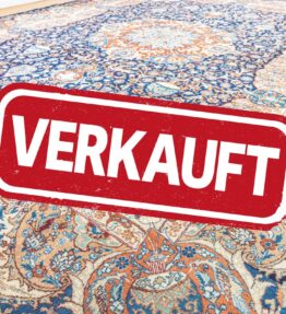 Sold (#173) approx. 393x263cm Hand-knotted noble Persian carpet - Moud (Mahi - fish pattern)