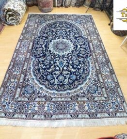 (#207) approx. 305x205cm Hand-knotted Nain Persian carpet with silk 12la