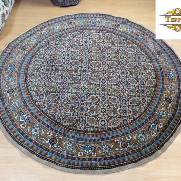 W1 (#208) approx. 200cm diameter NEW Hand-knotted Persian carpet Moud Persia Classic Afghanistan Vienna Austria Buy online