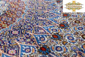 W1(#221) LIKE NEW APPROX. 270X185CM HAND KITTED PERSIAN CARPET KIRMAN GOLFARANG FLORAL MEDALLION WITH VIRGIN WOOL ANTIQUE CLASSIC VIENNA AUSTRIA BUY ONLINE