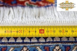 W1(#221) 就像新的近似值。 270X185 厘米手工套件波斯地毯 KIRMAN GOLFARANG 花卉奖章配初剪羊毛古董经典维也纳奥地利在线购买