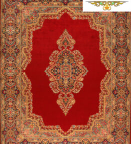(#H1015) approx. 406x304cm Hand-knotted Kerman (Kirman) Persian carpet