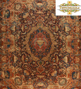 (#H1025) approx. 406x294cm Hand-knotted Kashmar (Kashmar) Persian carpet