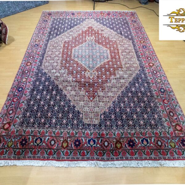 W1 (#220) ako NOVÉ cca 298x205cm Ručne viazaný pravý iránsky Bidjar perzský koberec - rybí vzor Mahi Bidjar klasický starožitný Viedeň Rakúsko Kúpiť online