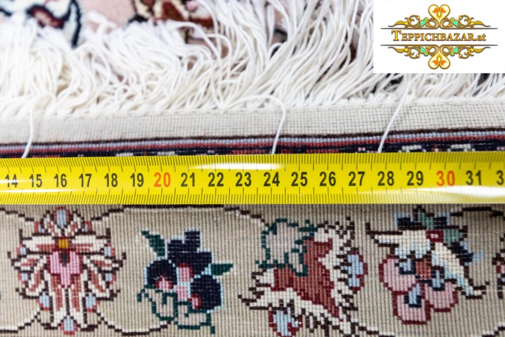 W1(#221) 就像新的近似值。 270X185 厘米手工套件波斯地毯 KIRMAN GOLFARANG 花卉奖章配初剪羊毛古董经典维也纳奥地利在线购买