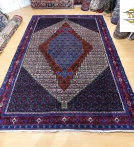 (#224) approx. 310x216cm Finest hand-knotted Senneh Persian carpet approx. 350.000/sqm