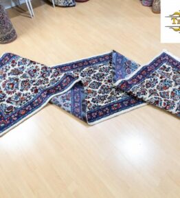 (#226) approx. 380x86cm Hand-knotted runner rare Sarough reimport genuine Persian carpet Iran - USA reimport