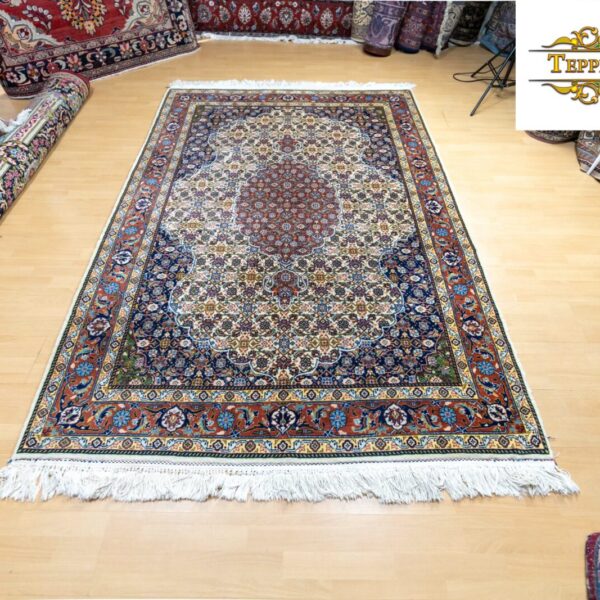Prodáno W1 (#232) 249x172cm Ručně vázaný perský koberec Bidjar Herati Orientální koberec - rybí vzor Mahi Bidjar Classic starožitný Vídeň Rakousko Koupit online