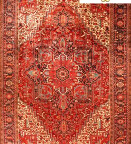 (#H1140) NEW approx. 470x326cm Hand-knotted Heris Persian carpet