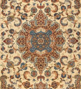 (#H1061)  ca. 420x303cm Handgeknüpfter Isfahan (Isafahan) Perserteppich
