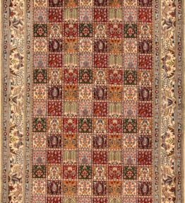 (#H1141) NEW approx. 308x195cm Hand-knotted Moud Persian carpet Jardin