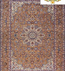 (#H1053) approx. 403x295cm Hand-knotted Isfahan (Isafahan) Persian carpet