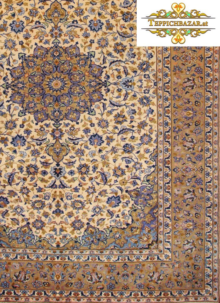 (#H1034) APPROX. 410X298CM HANDKNOTTED ISFAHAN (ISAFAHAN) PERSIAN CARPET PERSIAN CARPET,ISFAHAN,ISAFAHAN,WOOL,ORIENTAL RUG,CARPET BAZAR,CARPET,RUGS,PATTERNS,ZIEGLER,ORIENTAL CARPETS TYPE: PERSIAN CARPET WITH SIGNATURE ORIGIN: ISFAHAN (ISAFAHAN) FLOOR: 100% WOOL WITHOUT ADDITION CHAIN: 100% COTTON SIZE: 410X298CM KNOT COUNT: APPROX. 200.000 KNOTS PER M² CONDITION: VERY GOOD, IN TOP CONDITION PERSIAN CARPET ORIENTAL CARPET