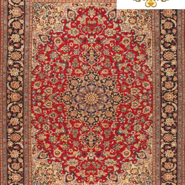 Selges (#H1176) ca 378x290cm Håndknyttet Isfahan (Esfahan) Persisk teppe klassisk Afghanistan Wien Østerrike Kjøp på nett