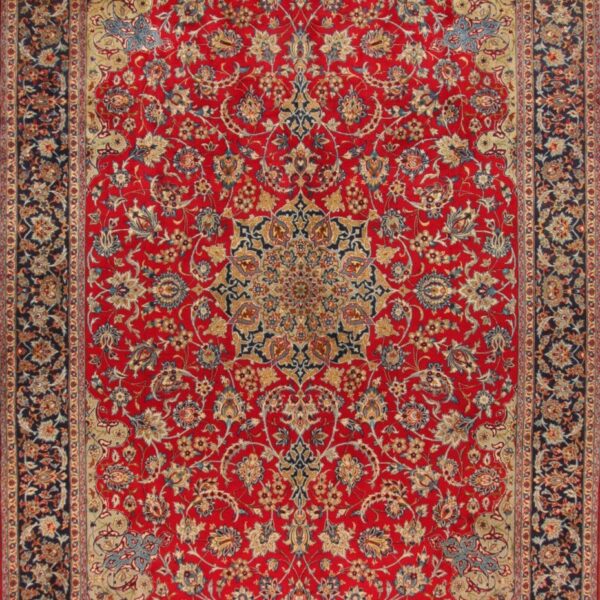 已售 (#H1072) 约 495x292cm 手工打结伊斯法罕 (Esfahan)、纳贾法巴德 (Najafabad) 波斯地毯经典阿富汗维也纳奥地利在线购买