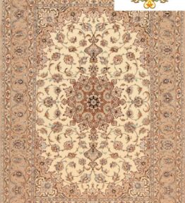 (#H1137) NEW approx. 227x160cm Hand-knotted Nain silk carpet 6la