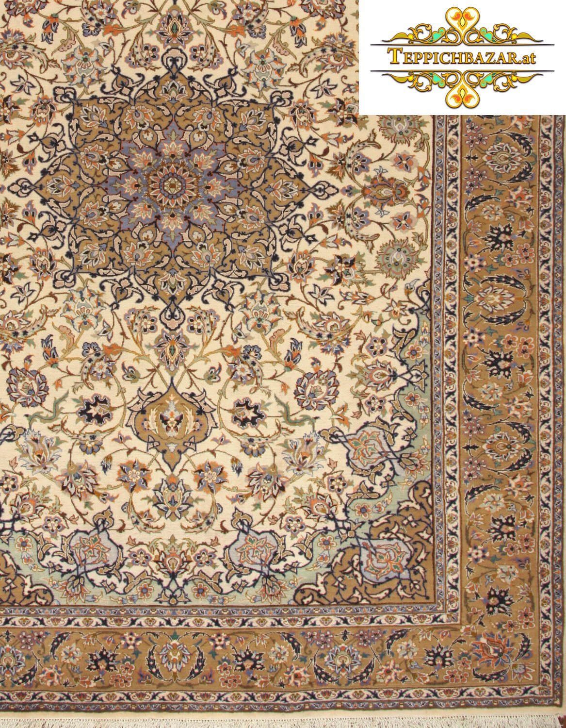 (#H1067) APPROX. 390X245CM HAND KNOTTED KASHAN (KASHAN) PERSIAN CARPET PERSIAN CARPET,KASHAN,KASHAN,WOOL,ORIENTAL CARPET,CARPET BAZAR,CARP,RUGS,PATTERNS,ZIEGLER,ORIENTAL CARPETS TYPE: PERSIAN CARPET WITH SIGNATURE ORIGIN: KASHAN (KASHAN) FLOOR: 100% W ROLLS WITHOUT ADDITION CHAIN: 100% COTTON SIZE: 390X245CM KNOT COUNT: APPROX. 160.000 KNOTS PER M² CONDITION: VERY GOOD, IN TOP CONDITION PERSIAN CARPET ORIENTAL CARPET