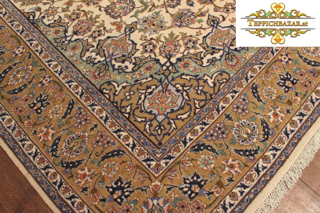 (#H1067) APPROX. 390X245CM HAND KNOTTED KASHAN (KASHAN) PERSIAN CARPET PERSIAN CARPET,KASHAN,KASHAN,WOOL,ORIENTAL CARPET,CARPET BAZAR,CARP,RUGS,PATTERNS,ZIEGLER,ORIENTAL CARPETS TYPE: PERSIAN CARPET WITH SIGNATURE ORIGIN: KASHAN (KASHAN) FLOOR: 100% W ROLLS WITHOUT ADDITION CHAIN: 100% COTTON SIZE: 390X245CM KNOT COUNT: APPROX. 160.000 KNOTS PER M² CONDITION: VERY GOOD, IN TOP CONDITION PERSIAN CARPET ORIENTAL CARPET