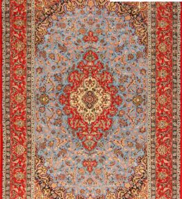 Perserteppich (#H1138) NEU ca. 305x206cm Handgeknüpfter Isfahan (Esfahan) Seidenteppich