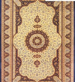 (#H1139) approx. 151x99cm Hand-knotted Ghom (Qom) silk carpet