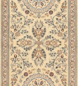 (#H1062) approx. 458x92cm Hand-knotted Nain Persian carpet 9la