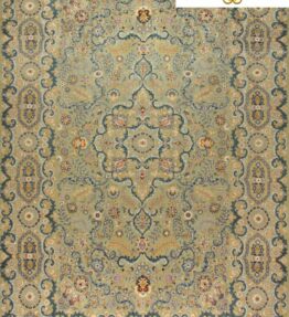 (#H1046)  ca. 380x252cm Handgeknüpfter Kerman (Kirman) Perserteppich