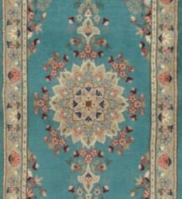 (#H1190) approx. 363x80cm Hand-knotted Tabriz Persian carpet, rarity, unique
