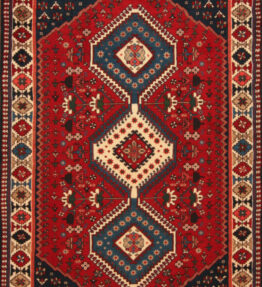 (#H1249) NEW approx. 160x106cm Hand-knotted Yalameh Persian carpet