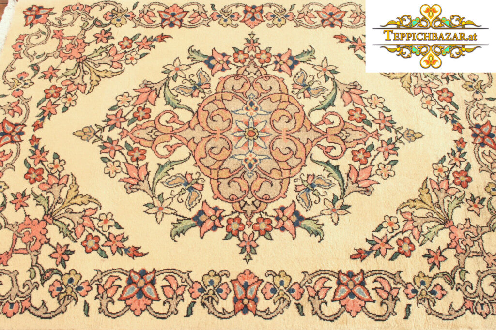 (#H1258) NEW APPROX. 141X102CM HANDKNOT ISFAHAN (ISAFAHAN) PERSIAN CARPET PERSIAN CARPET,ISFAHAN,ISAFAHAN,WOOL,ORIENTAL RUG,CARPET BAZAR,CARPET,RUGS,PATTERNS,ZIEGLER,ORIENTAL CARPETS TYPE: PERSIAN CARPET WITH SIGNATURE ORIGIN: ISFAHAN (ISAFAHAN) FLOOR: 100% WOOL WITHOUT ADDITION CHAIN: 100% COTTON SIZE: 141X102CM KNOT COUNT: APPROX. 160.000 KNOTS PER M² CONDITION: NEW PERSIAN RUG ORIENTAL RUG