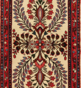 (#H1304) approx. 295x85cm Hand-knotted Sarough (Saruk) Persian carpet