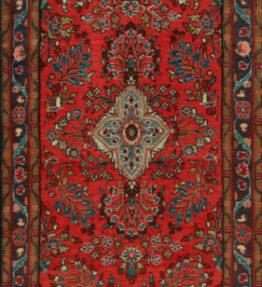 (#H1287) approx. 360x83cm Hand-knotted Hamadan (Hamedan) Persian carpet