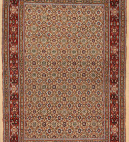 (#H1266) NEW approx. 155x105cm Hand-knotted Moud Persian carpet