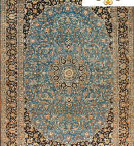 (#H1009) approx. 430x295cm Hand-knotted Kashan (Kashan) Persian carpet floral medallion