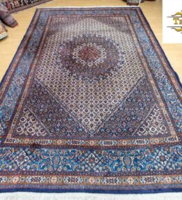 (№266) приблизно 305x210 см перський килим ручної роботи Moud приблизно 350.000 XNUMX/кв.