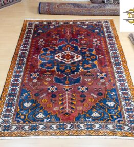 (#279) approx. 230x174cm Hand-knotted Shiraz Qashqai Persian carpet, nomadic carpet with natural colors from Iran