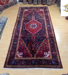 Verkauft (#281) NEU ca. 324x171cm Handgeknüpfter Hamadan Teppich Orientteppich mit Naturfarben - sehr seltenes Muster