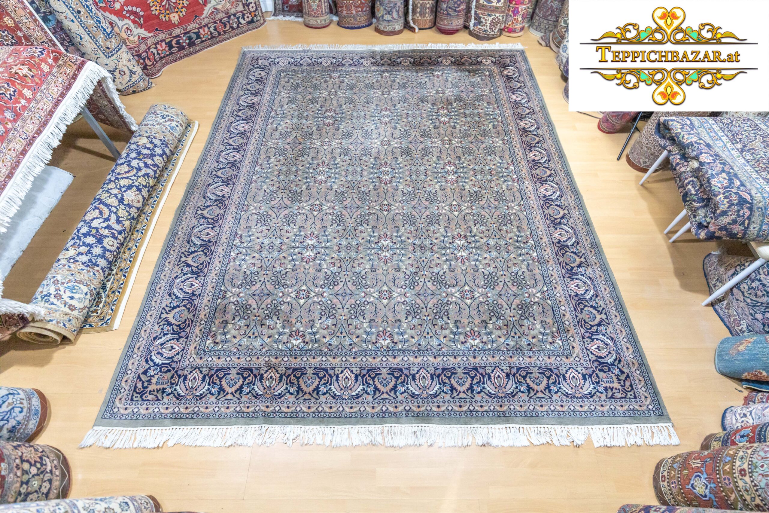 Verkauft W1(#282) ca. 296x242cm IND Sarough (Saruk) Handgeknüpfter Teppich Orientteppich Saruk saruk teppich Perserteppich Orientteppich