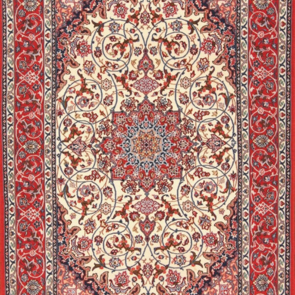 Covor persan (#H1362) cca 168x111cm Covor de mătase Isfahan (Esfahan) înnodat manual Persia Viena Austria cumpăra online.