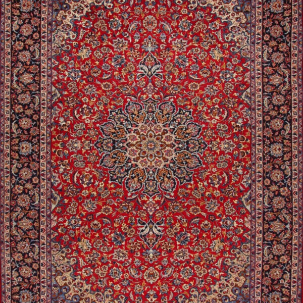 Pārdots persiešu paklājs (#H1365) apm. 435x315cm Ar rokām mezglots Isfahan (Esfahan) Classic Persia Vīne Austrija Pērciet tiešsaistē.